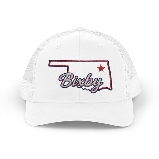 Bixby OK Embroidered Trucker Snapback Hat