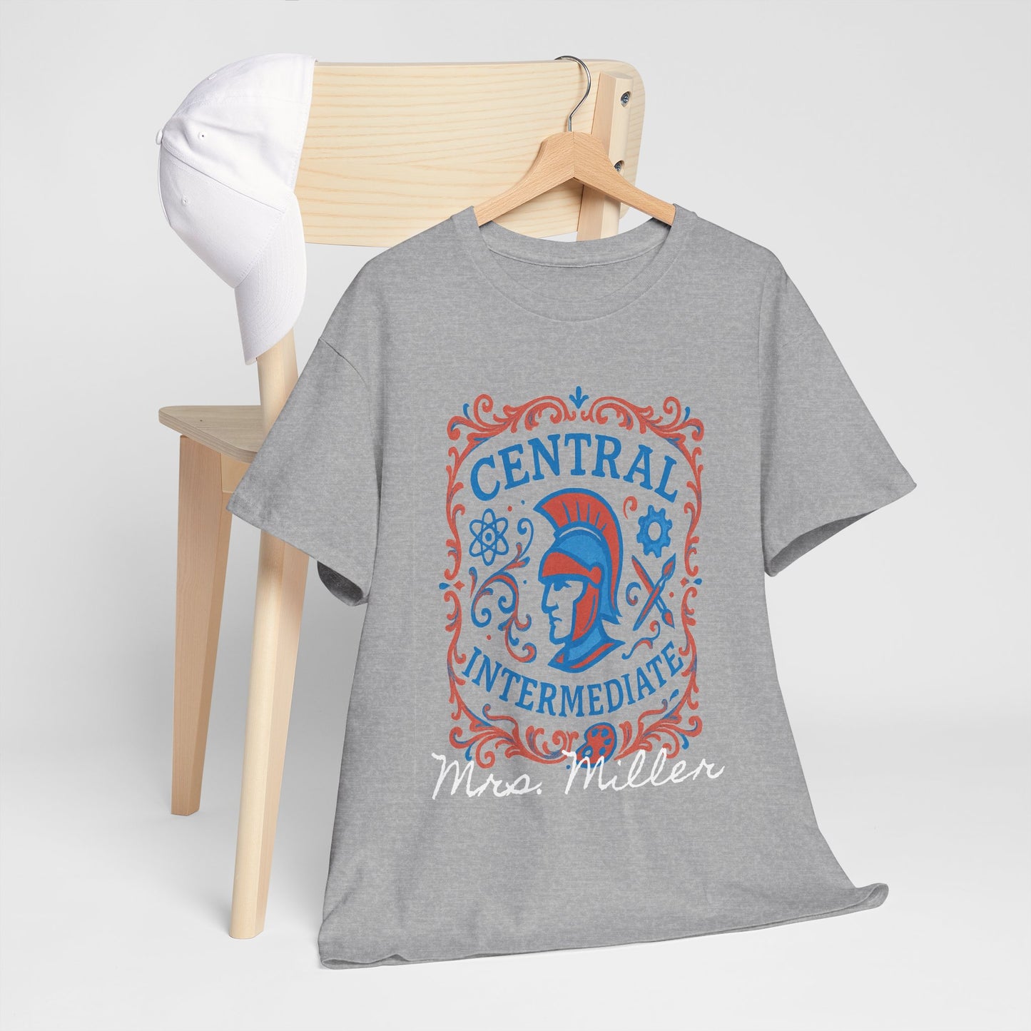 Ornate Central Intermediate Personalized Spartan Gildan Tee