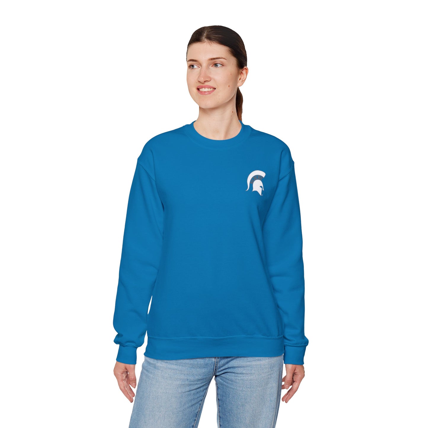 Spartan White Logo Gildan Sweatshirt