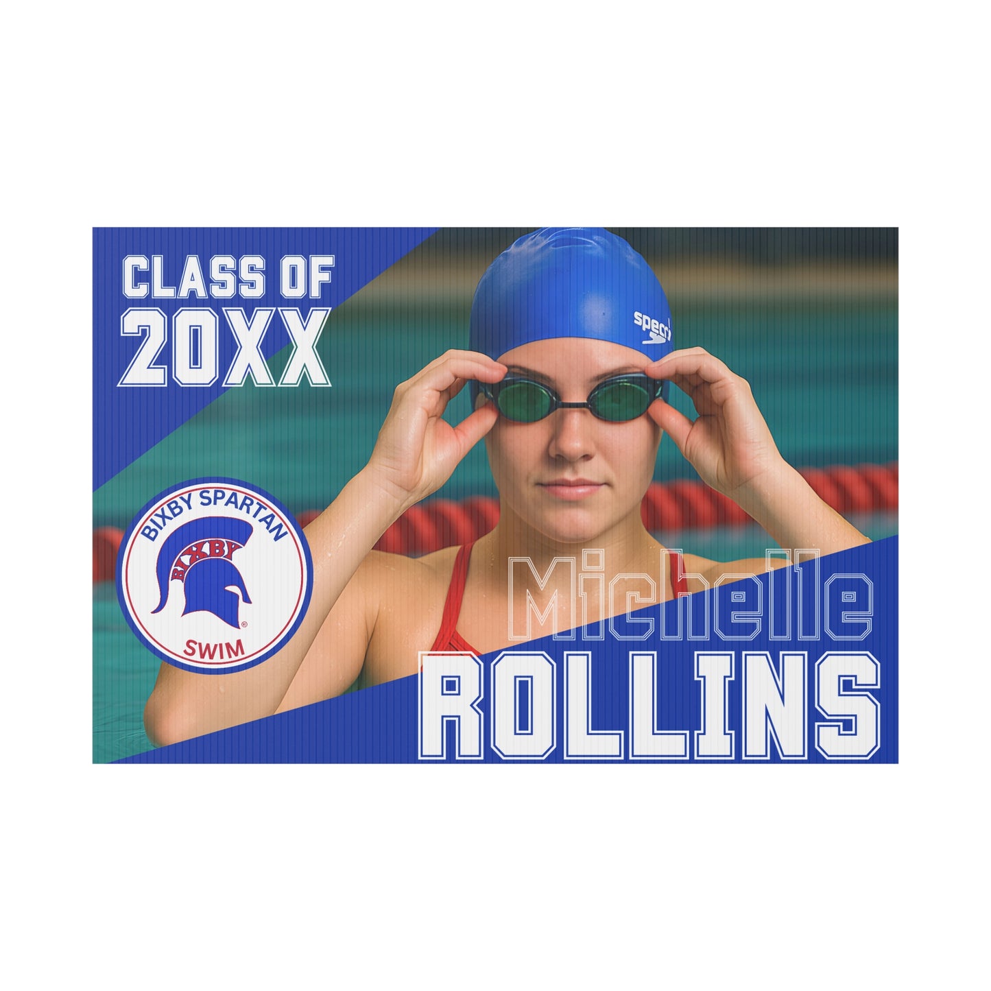 Bixby Spartan Swim Yard Sign