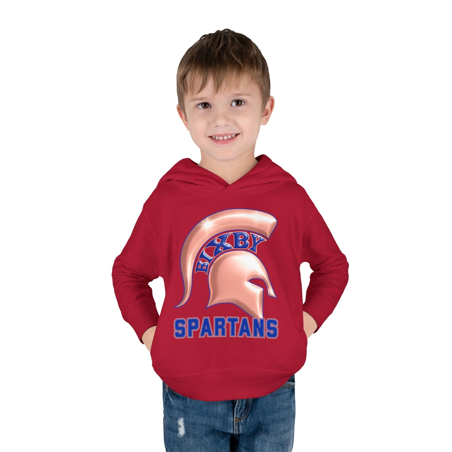 Bixby Spartans Metallic Rose Gold Toddler Rabbit Skins Hoodie