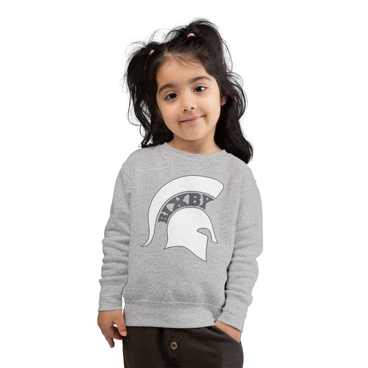 Bixby Spartan White Logo Toddler Rabbit Skins Sweatshirt