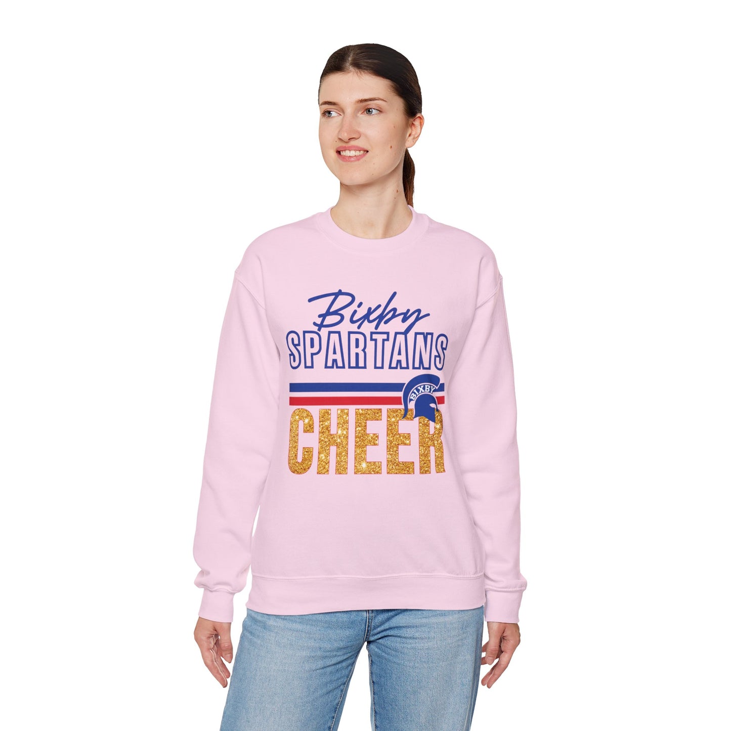 Bixby Spartans Cheer Gildan Sweatshirt