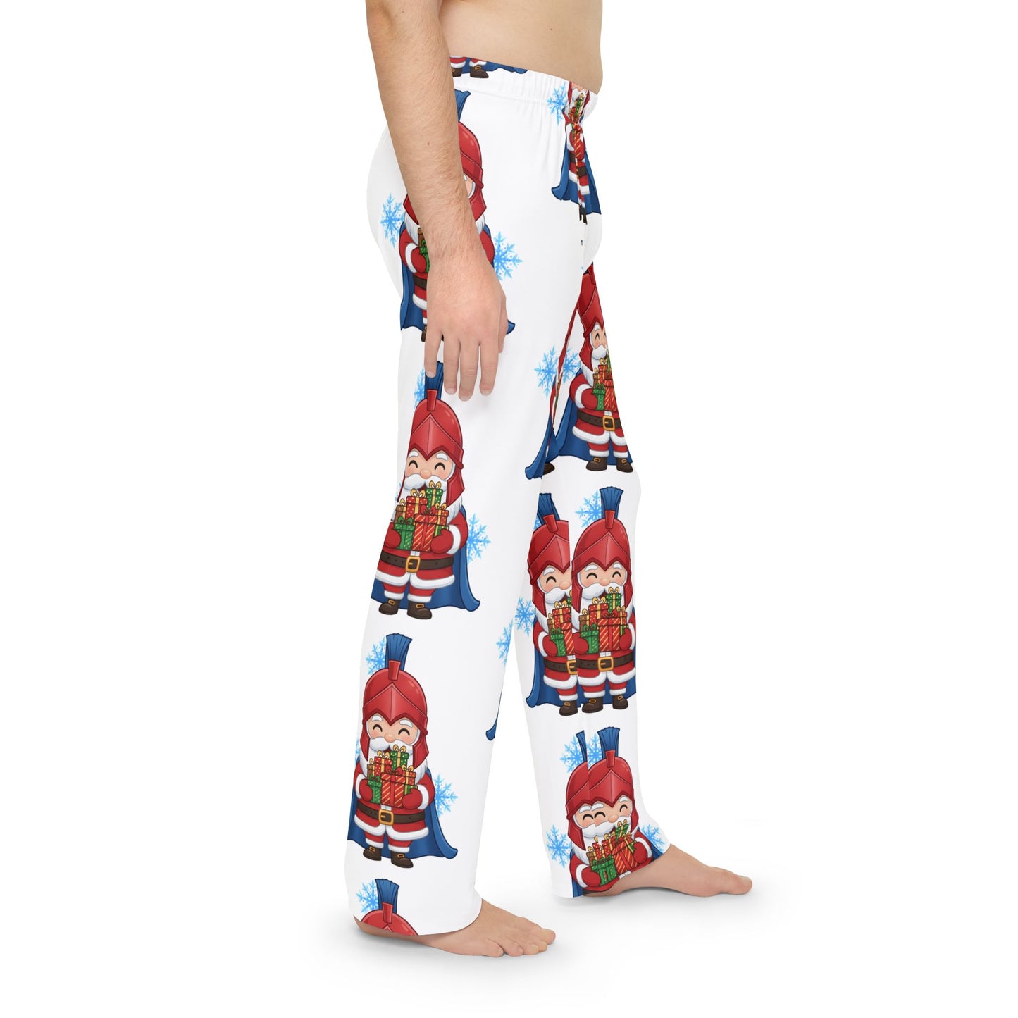 Spartan Santa White Men's Pajama Bottoms