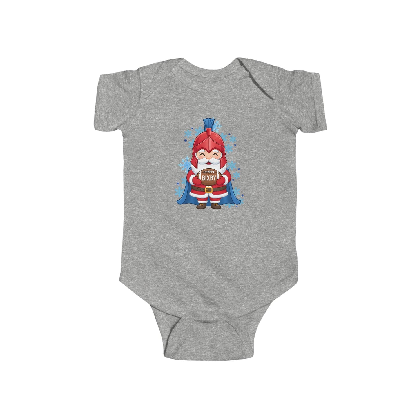Spartan Football Santa Infant Rabbit Skins Onesie