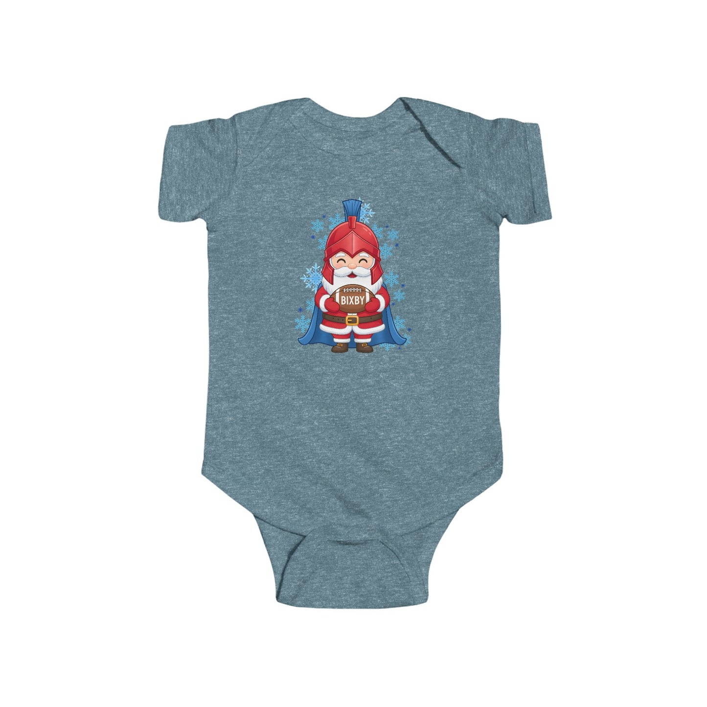 Spartan Football Santa Infant Rabbit Skins Onesie