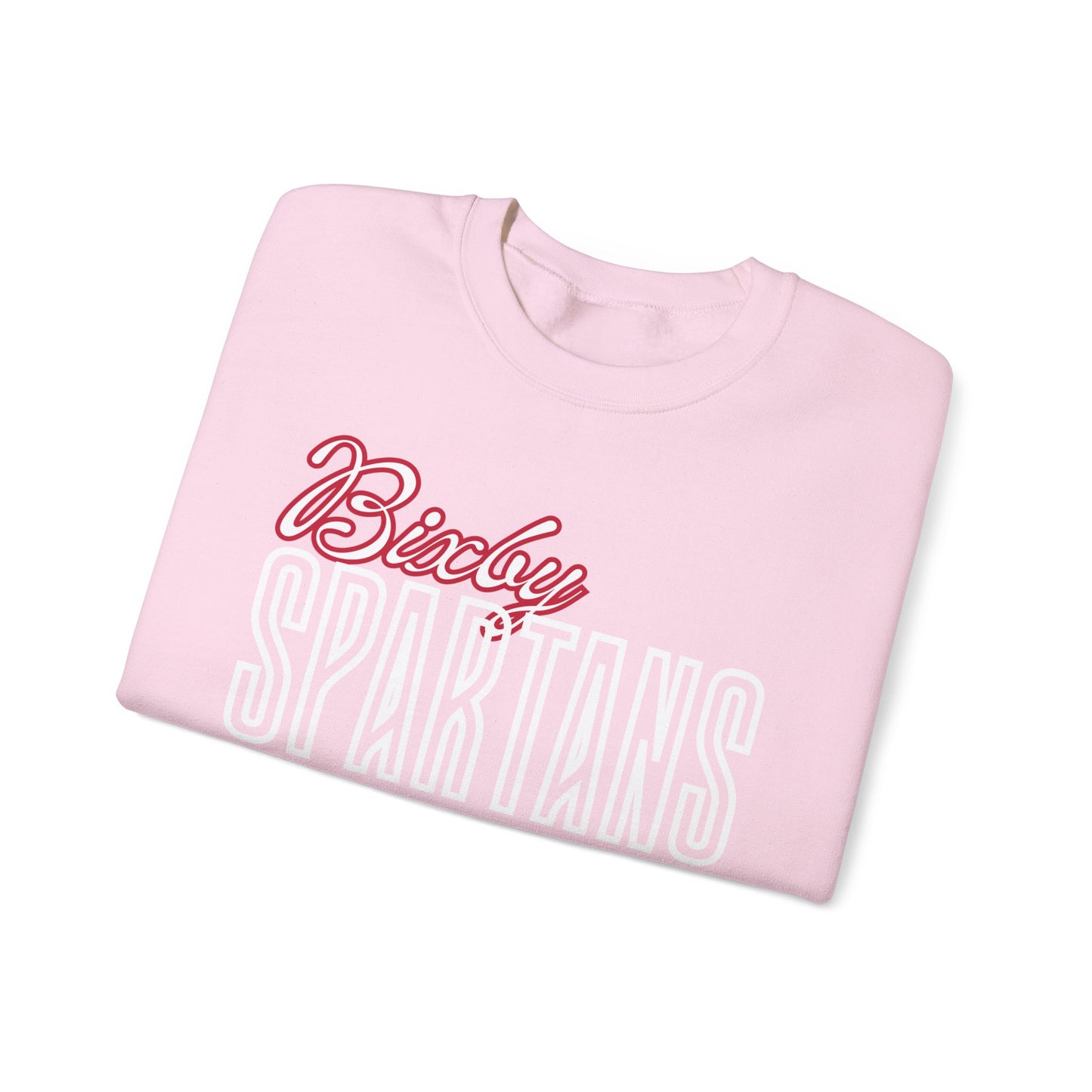 Bixby Spartans Cursive Gildan Sweatshirt