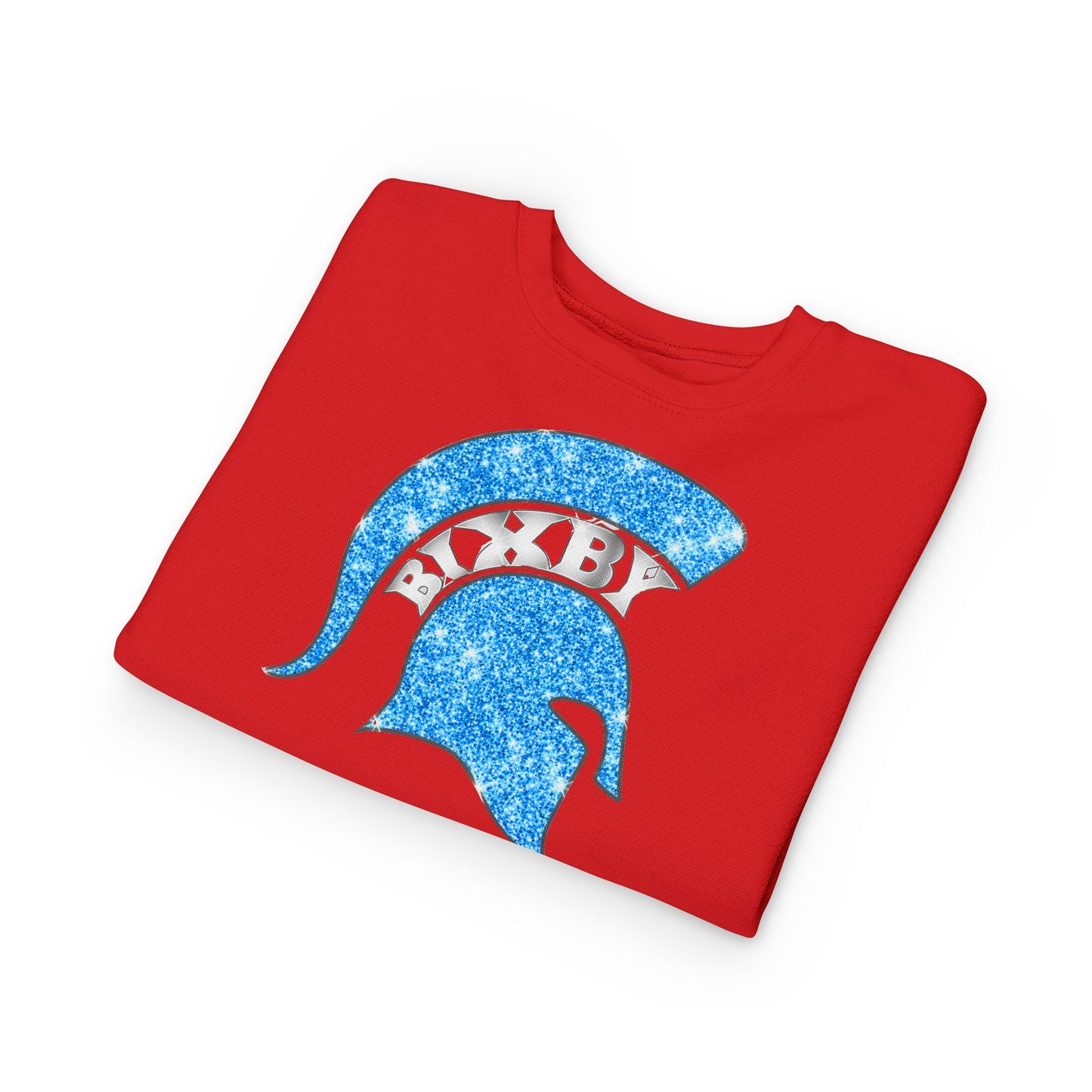 Bixby Spartans Blue Bling Toddler Rabbit Skins Sweatshirt