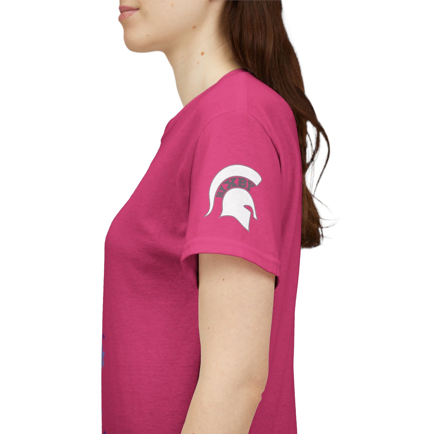 Spartan Football Santa Gildan Tee With Sleeve Print