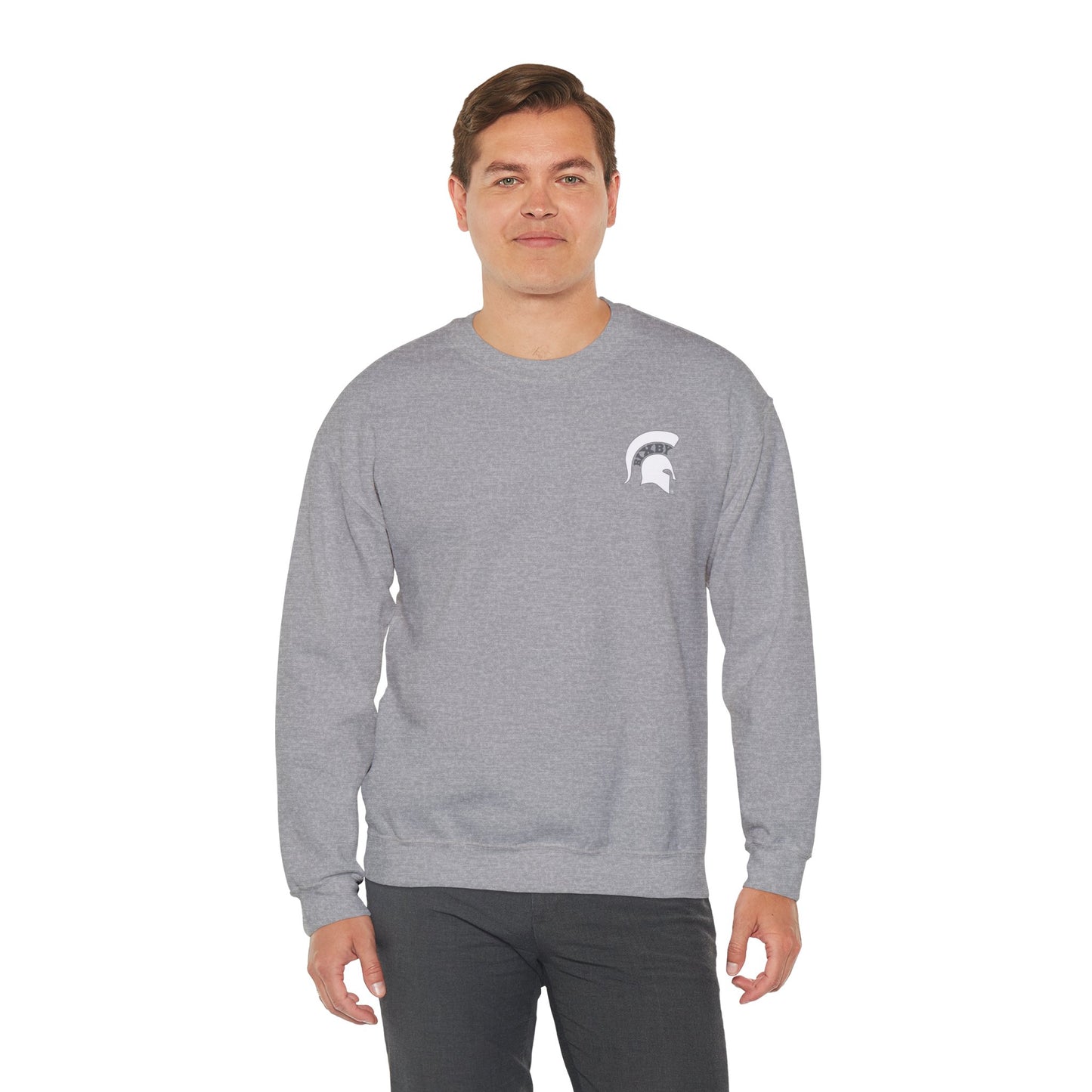 Spartan White Logo Gildan Sweatshirt