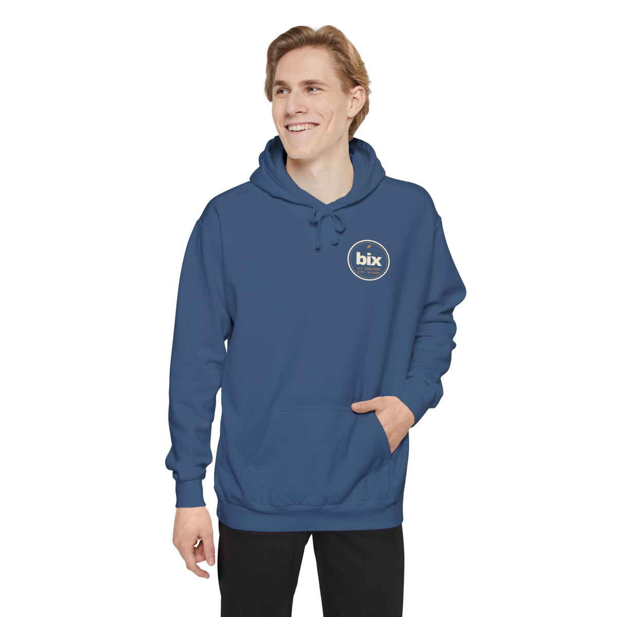 bix Stamp Left-Chest Hoodie