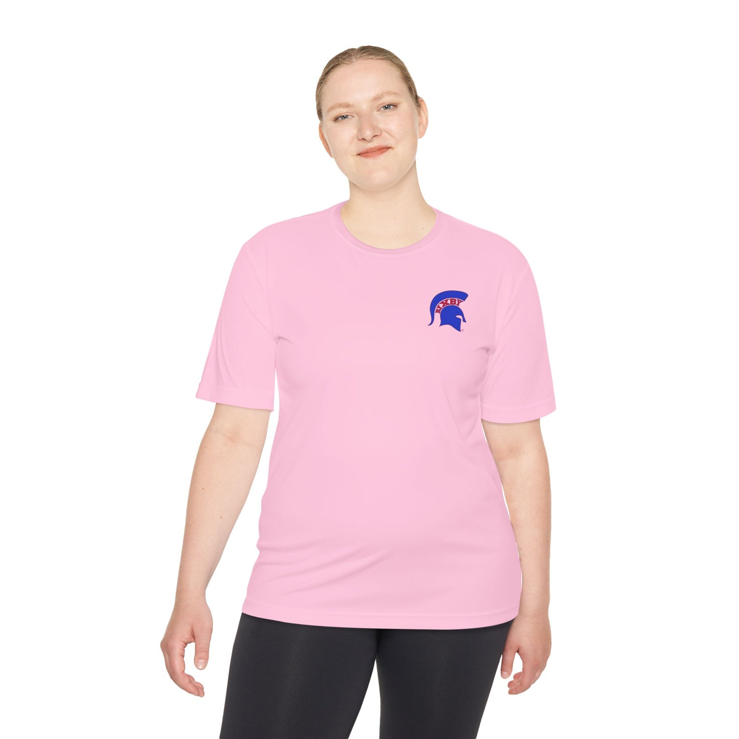 Spartan Blue Logo Adult Sport-Tek Tee