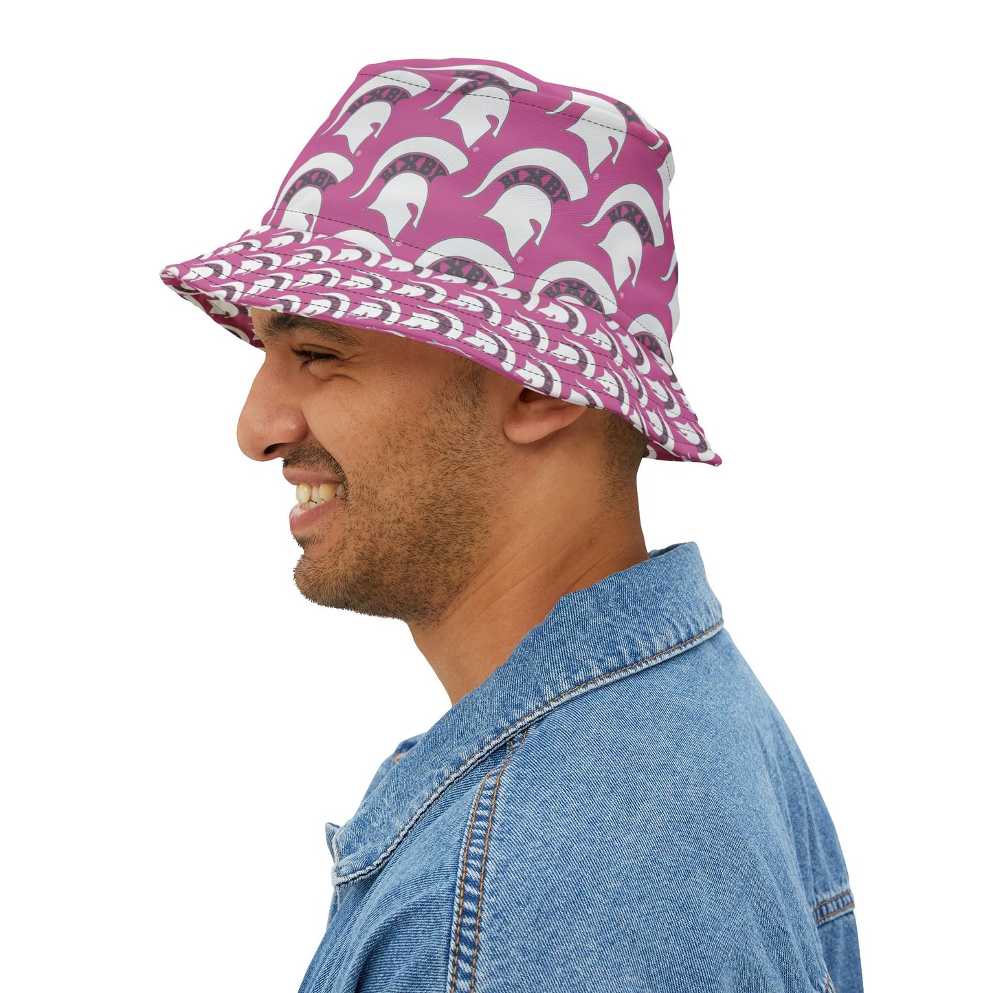 Spartan White Logo Bucket Hat