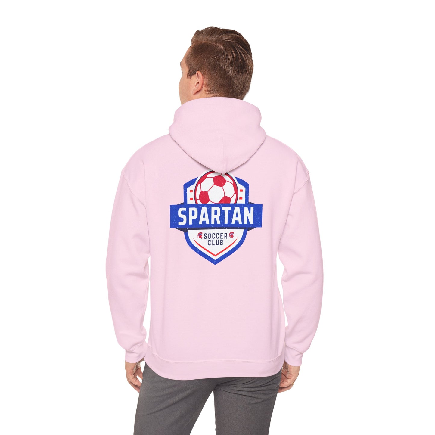 Spartan Soccer Club Distressed Crest Gildan Hoodie