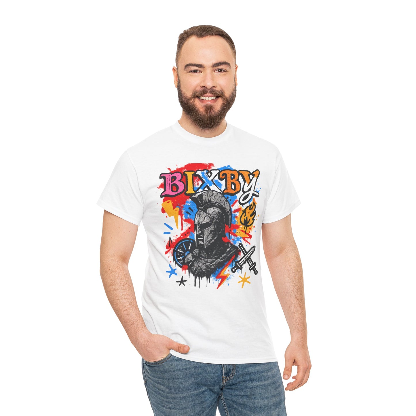 Bixby Spartan Graffiti Chaos Gildan Tee