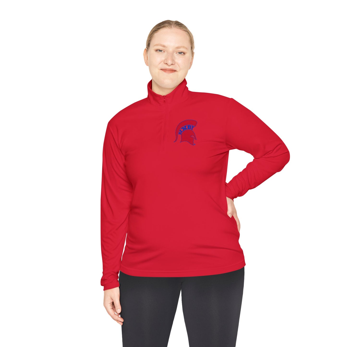 Spartan Red Logo Quarter-Zip Pullover