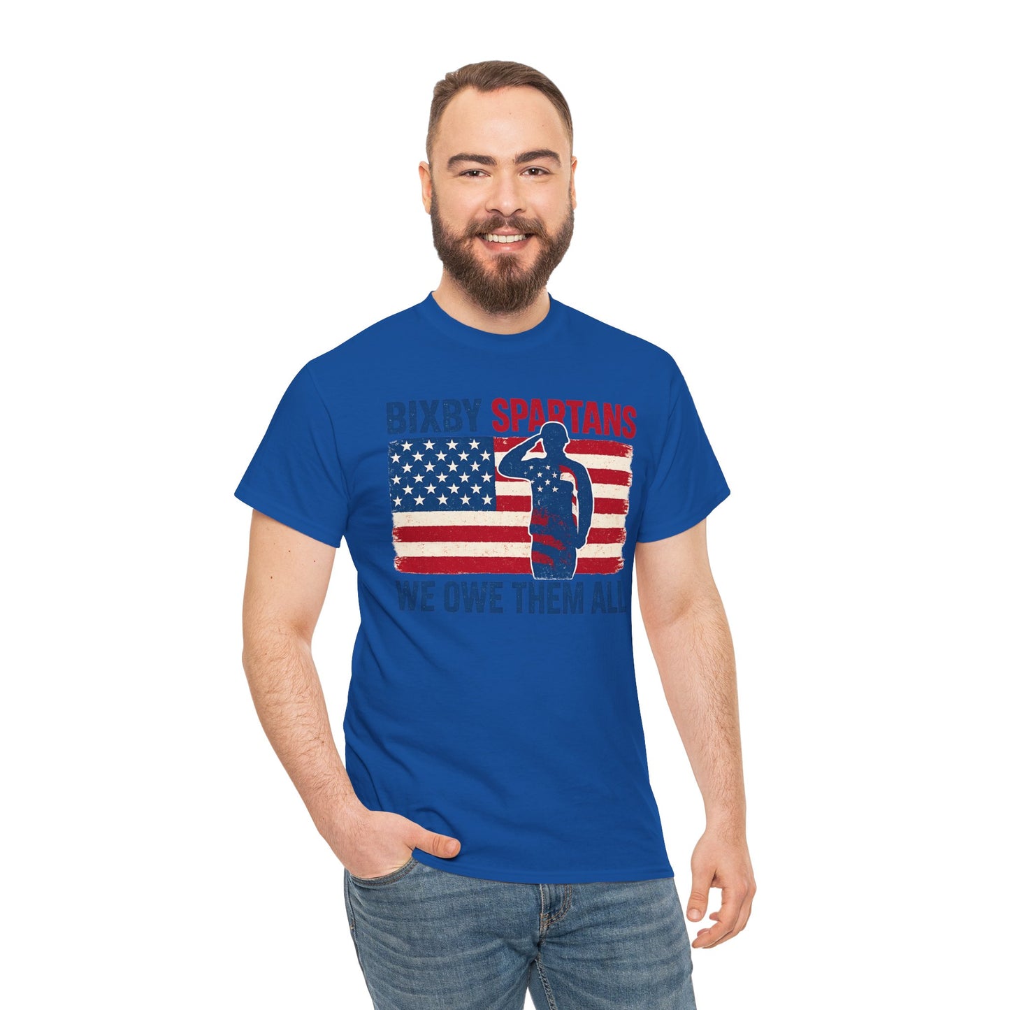 Spartans We Owe Them All Gildan Tee