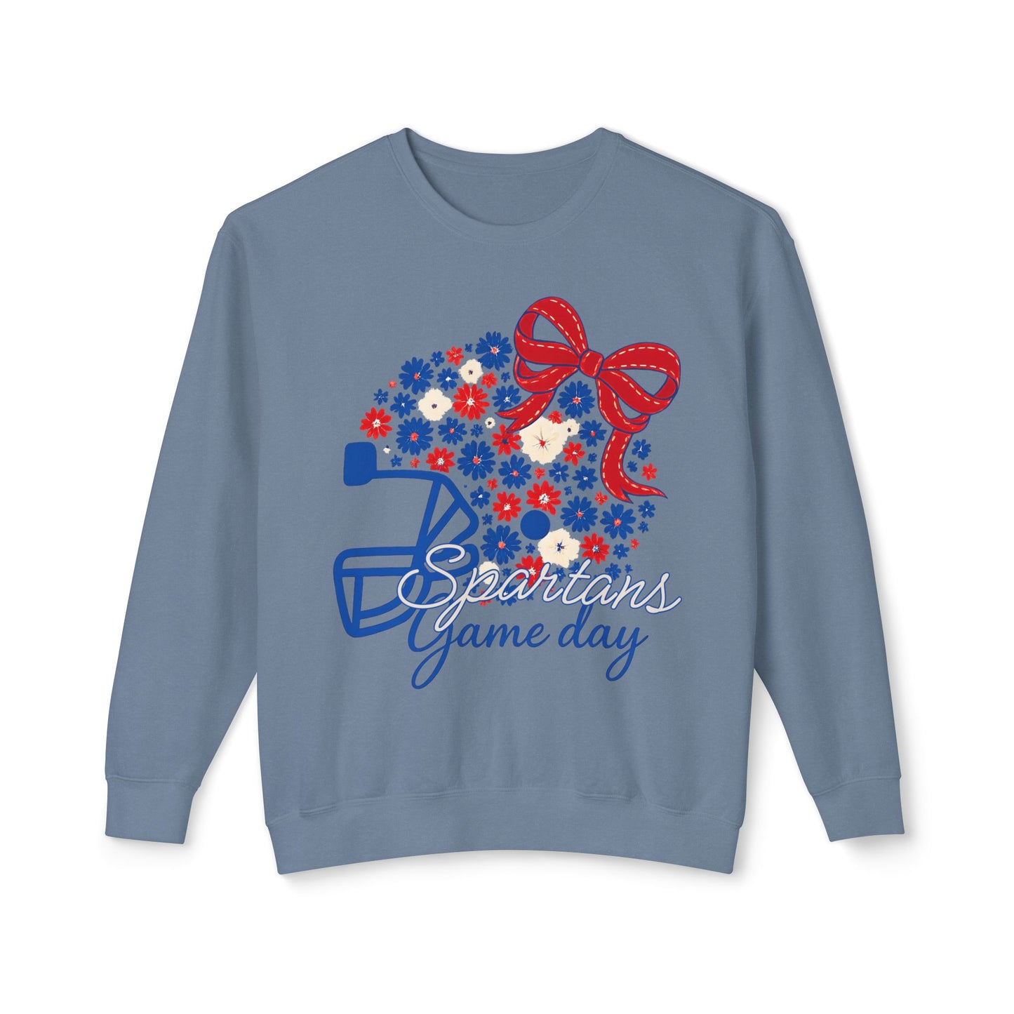Spartans Floral Helmet Premium Comfort Colors Sweatshirt