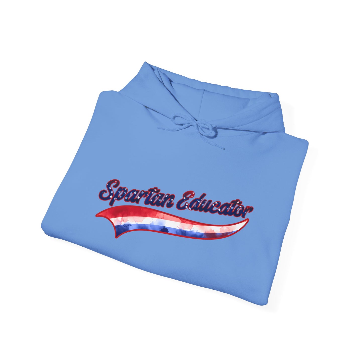 Spartan Educator Patriotic Design Gildan Hoodie