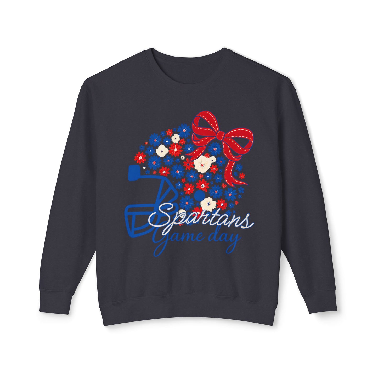 Spartans Floral Helmet Premium Comfort Colors Sweatshirt