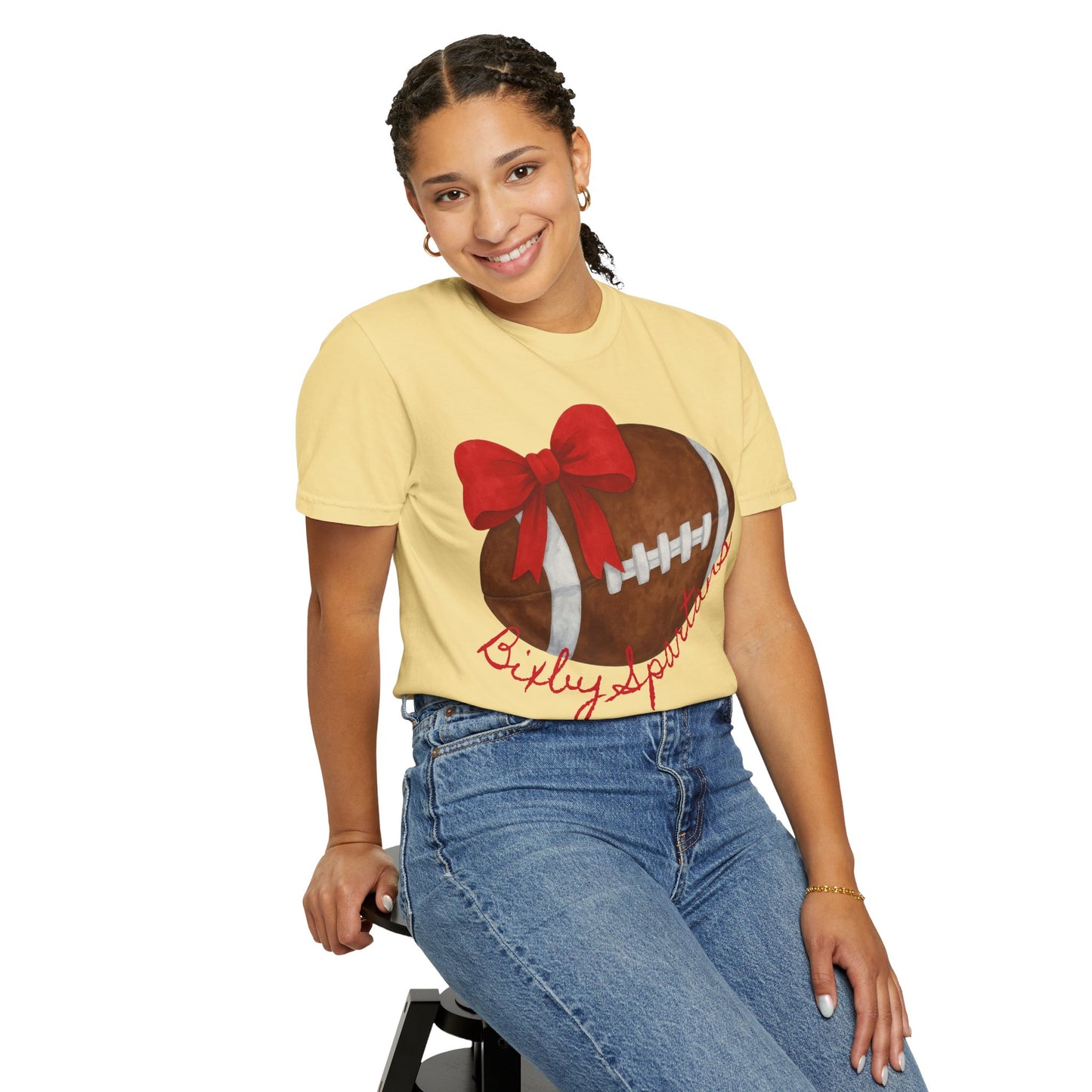 Cheer and Football Comfort Colors Tee