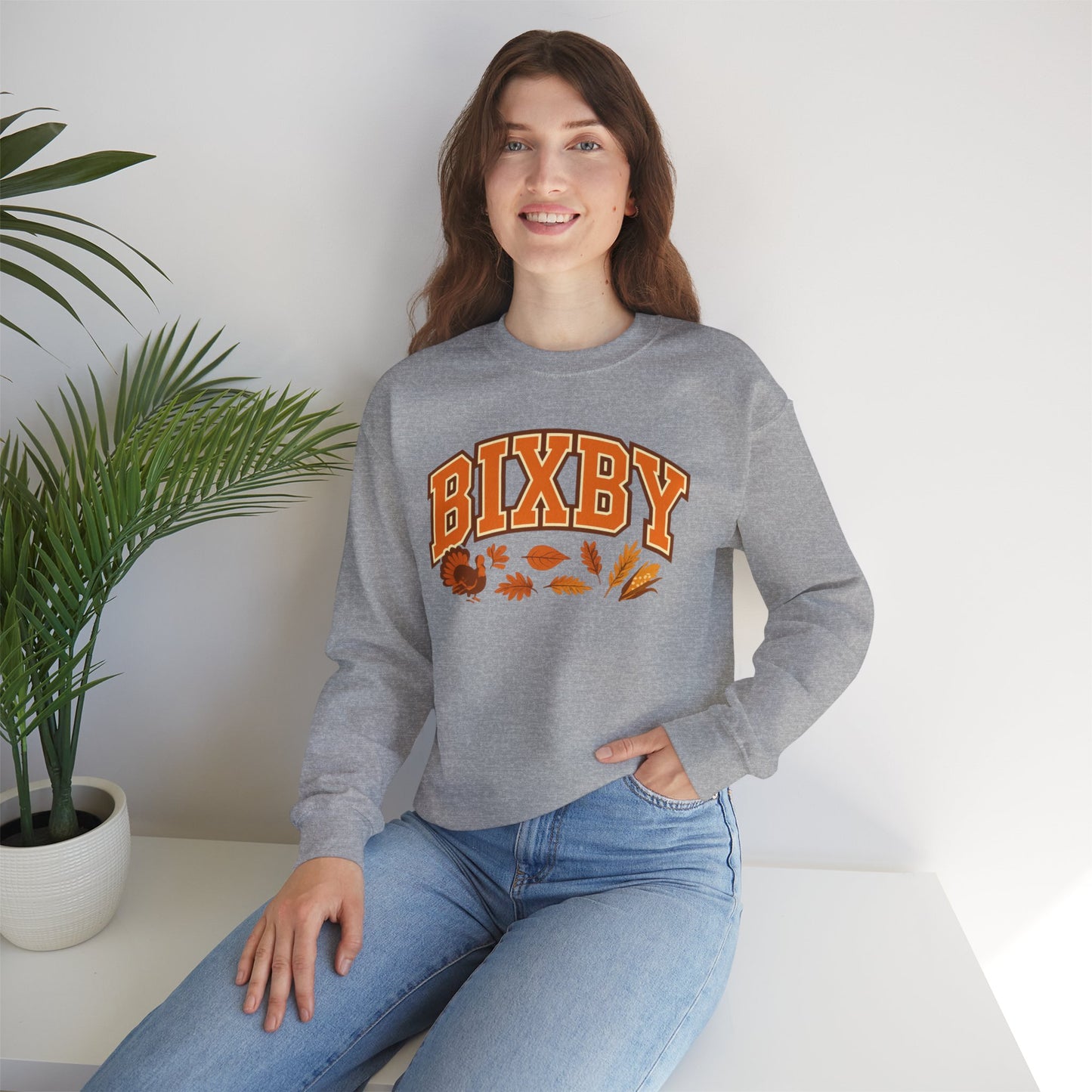 Bixby Holiday Vibes Gildan Sweatshirt