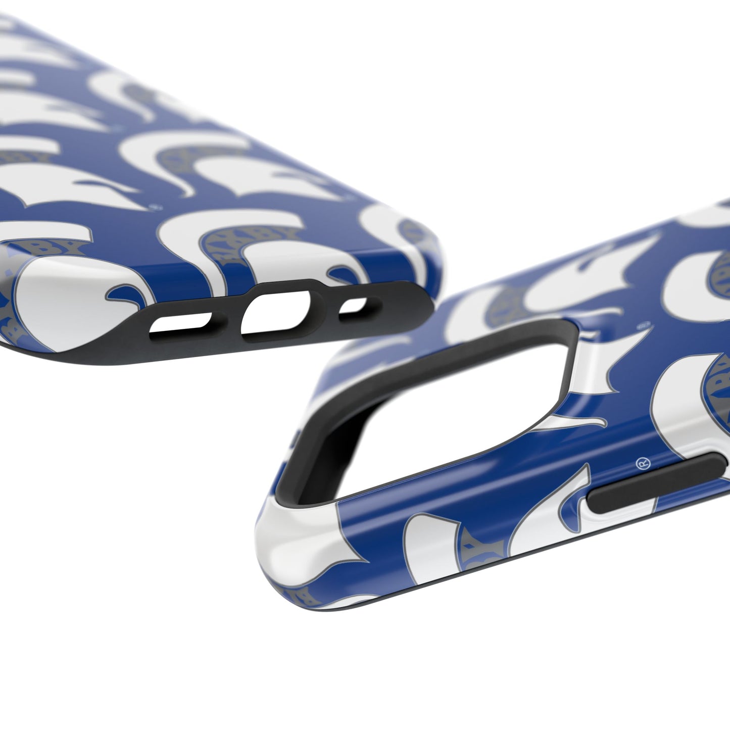 Bixby Spartan White Logo Impact Resistant iPhone Case