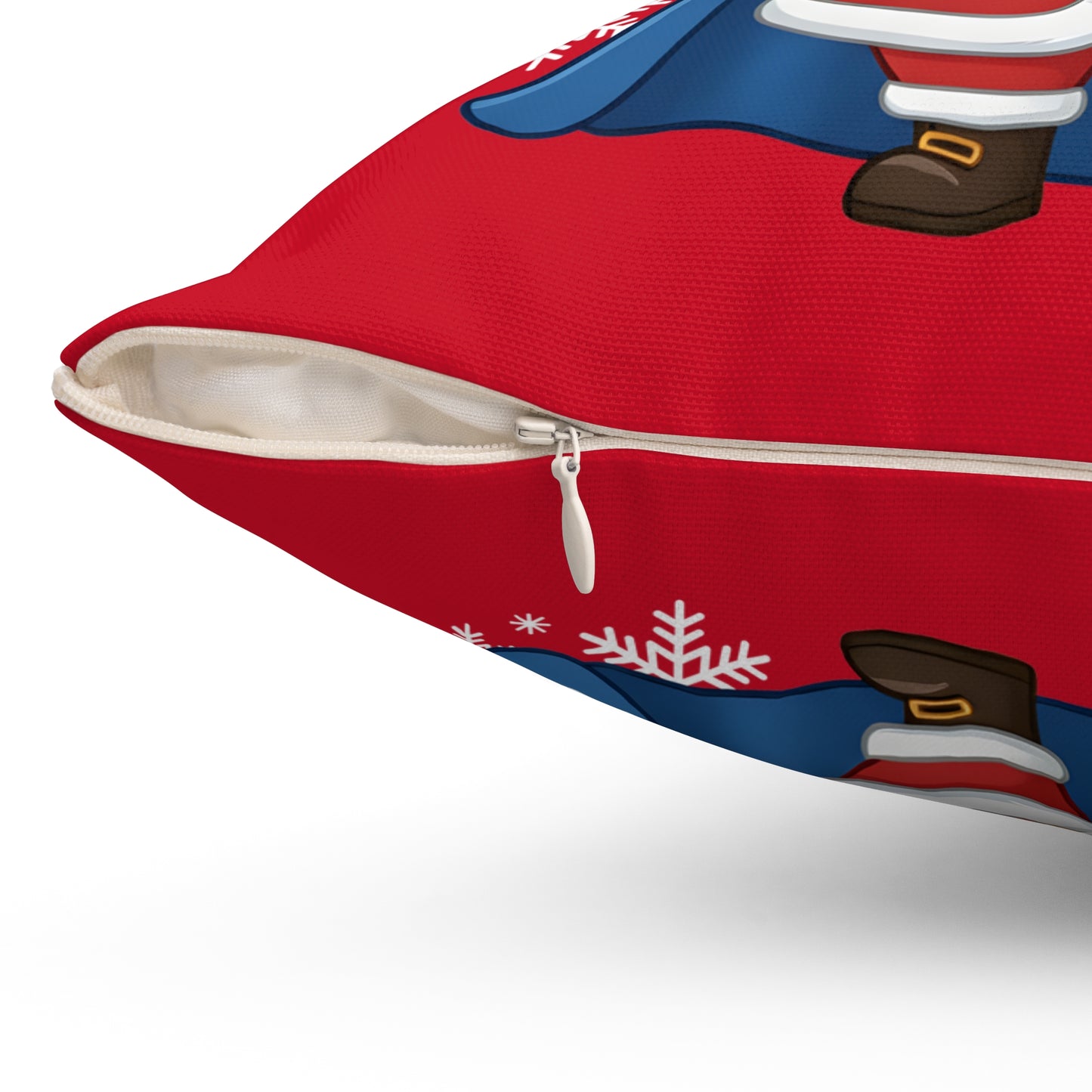 Spartan Santa Red Christmas Pillow