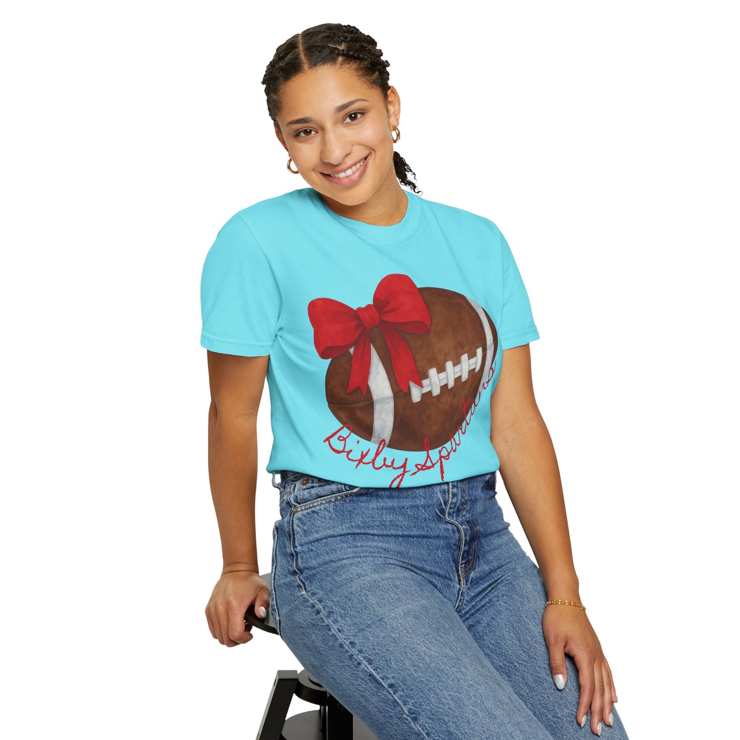 Cheer and Football Comfort Colors Tee