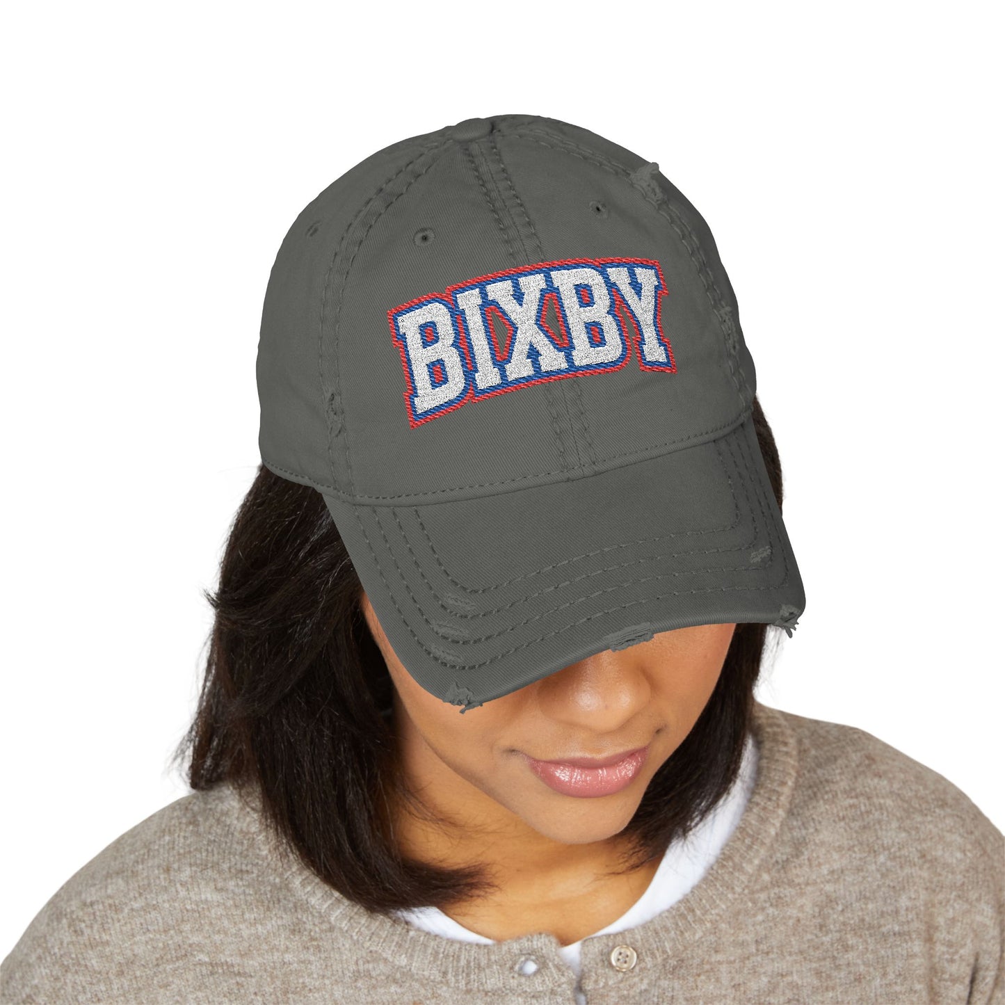 Bixby Embroidered Vintage Distressed Ballcap