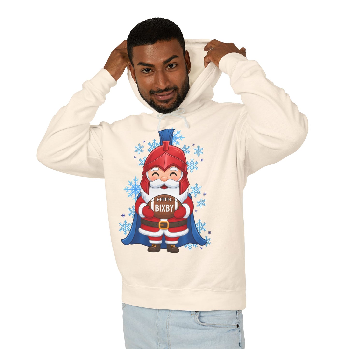 Spartan Football Santa Premium Comfort Colors Hoodie