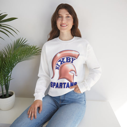 Bixby Spartan Metallic Rose Gold Gildan Sweatshirt