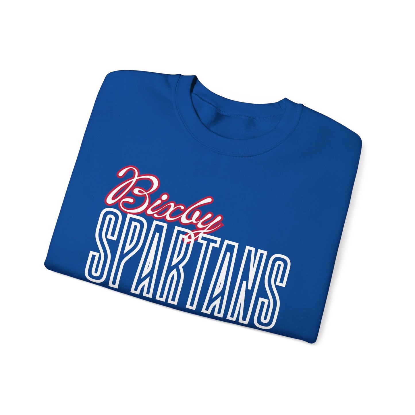 Bixby Spartans Cursive Gildan Sweatshirt