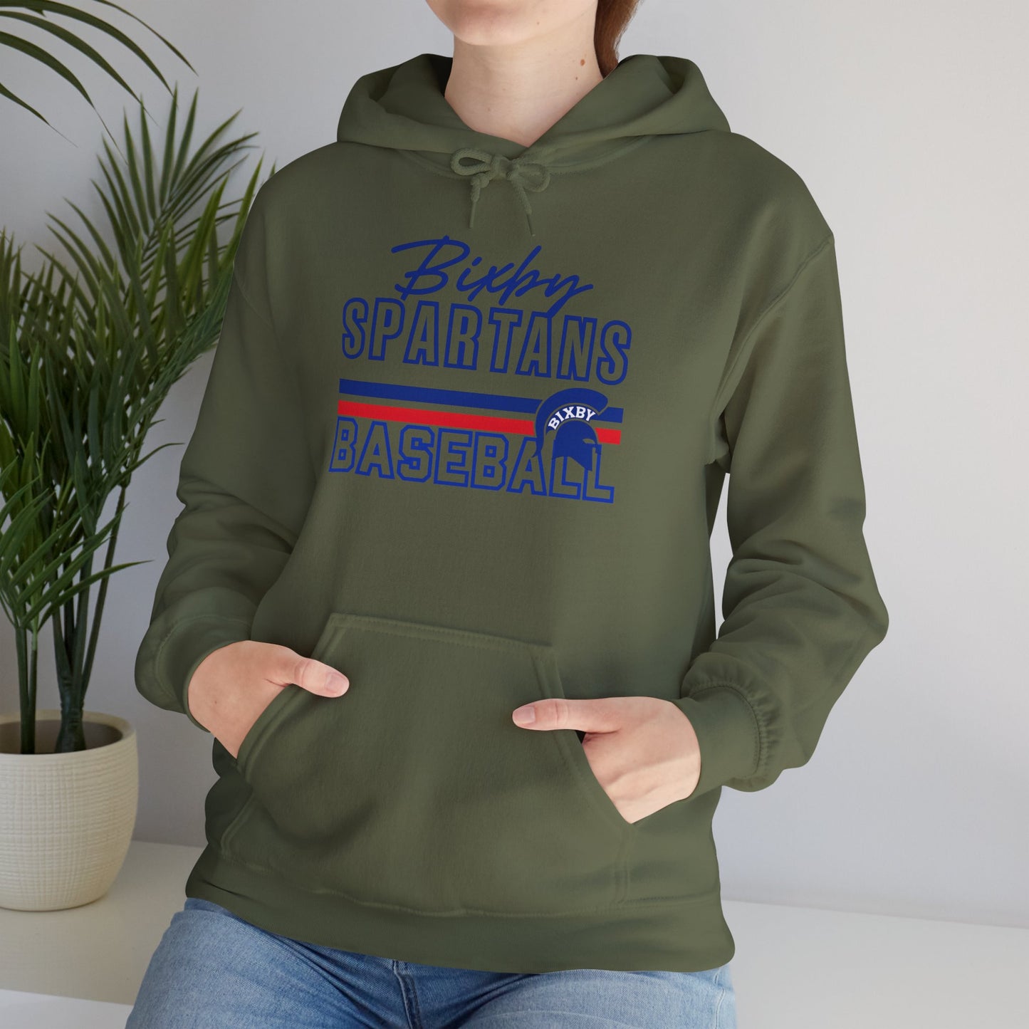 Bixby Spartans Baseball Gildan Hoodie