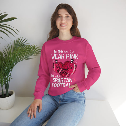 Wear Pink October Breast Cancer Awareness Gildan Sweatshirt