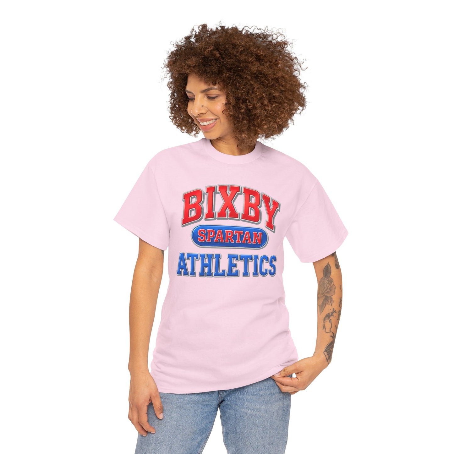Bixby Spartan Athletics Metallic Gildan Tee