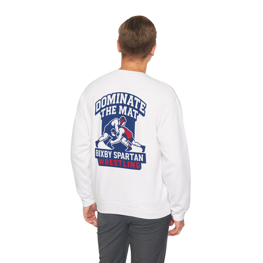 Dominate The Mat Spartan Wrestling Gildan Sweatshirt