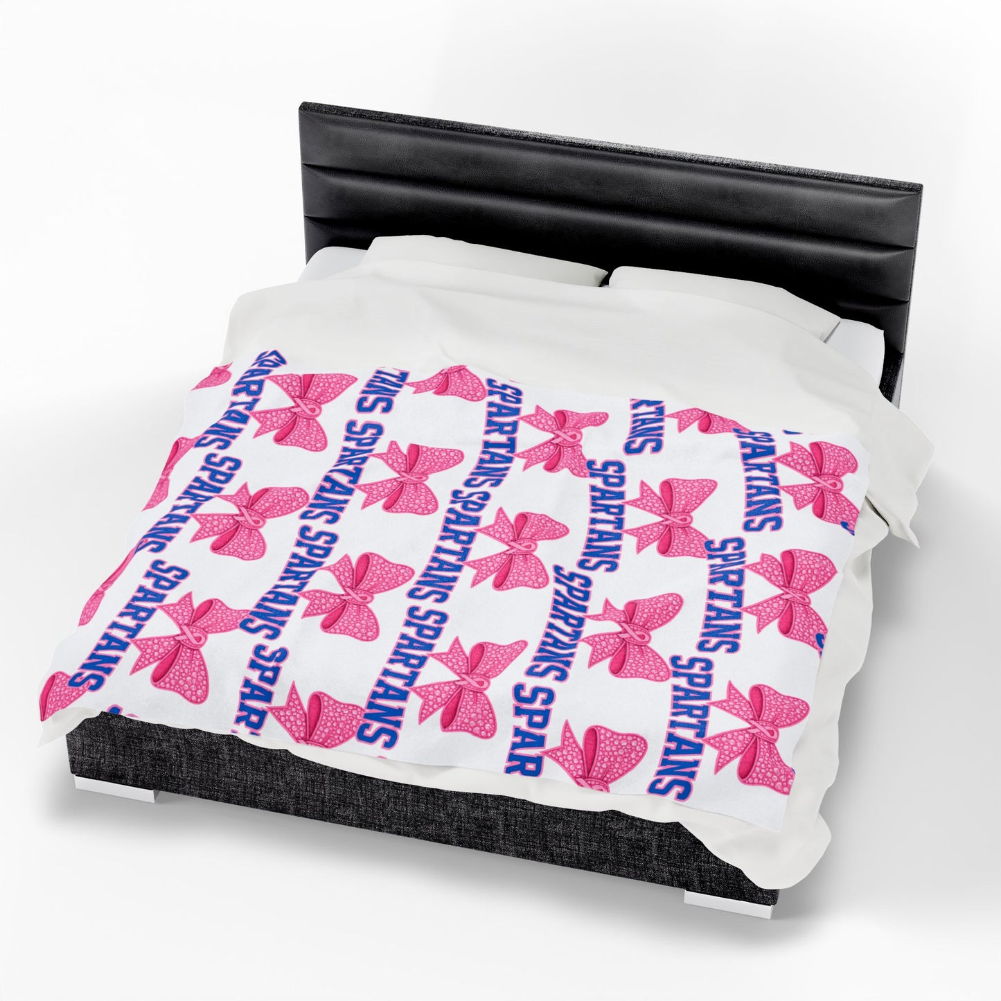 Spartans Velveteen Plush Breast Cancer Awareness