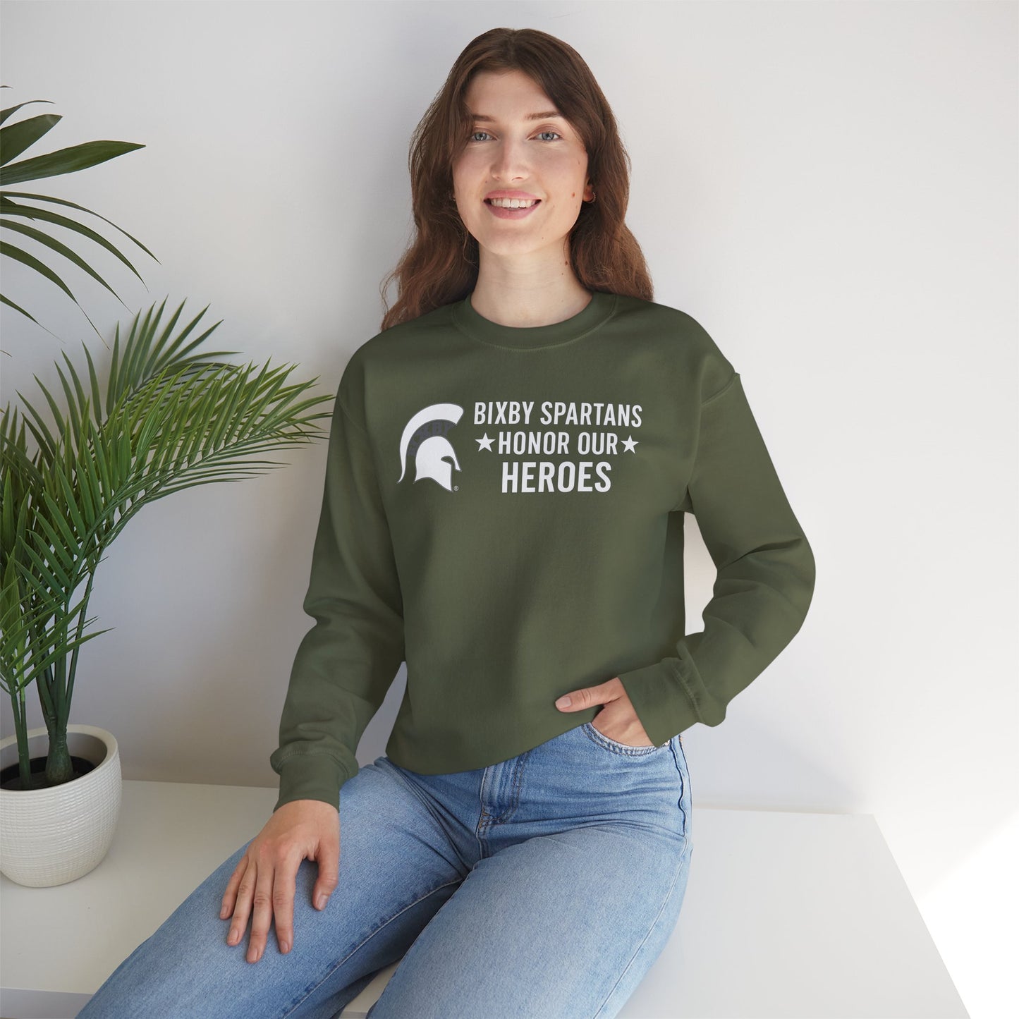 Spartans Honor Our Heroes Military Appreciation Gildan Sweatshirt