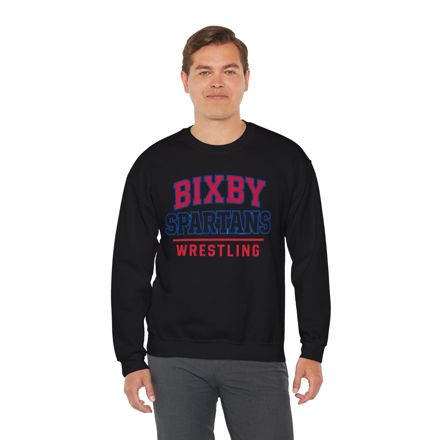 Bixby Spartan Wrestling Gildan Sweatshirt