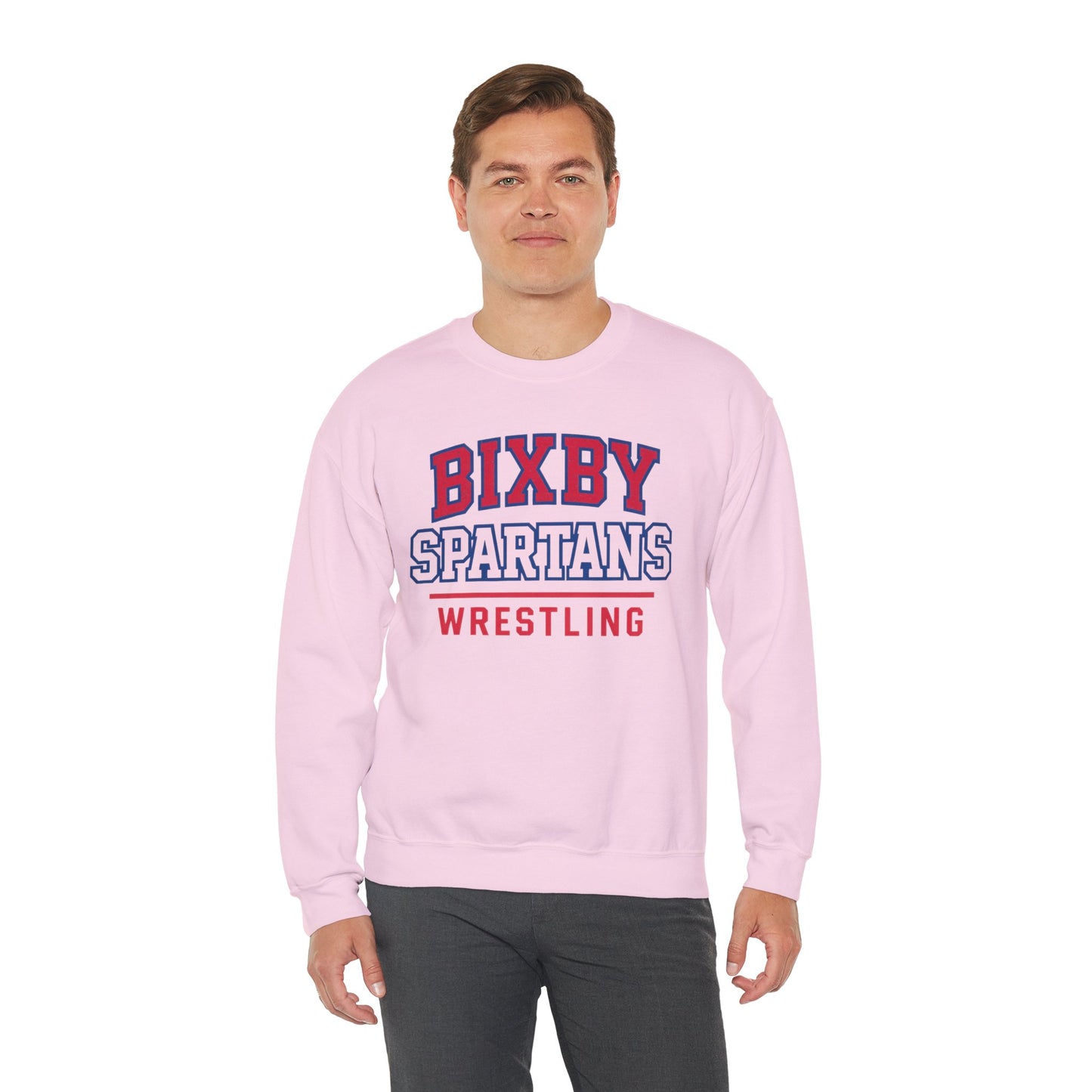 Bixby Spartan Wrestling Gildan Sweatshirt