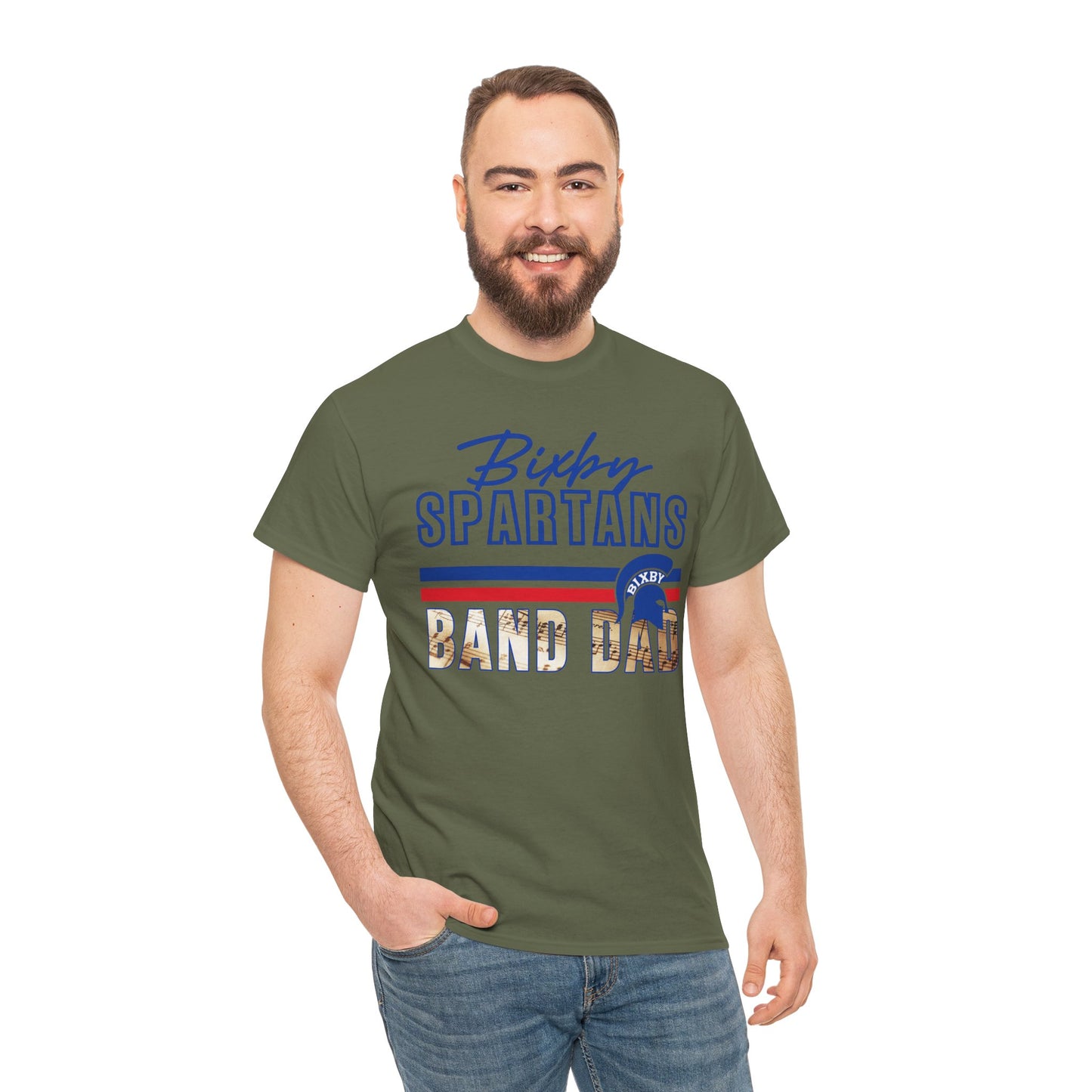 Bixby Spartans Band Dad Gildan Tee
