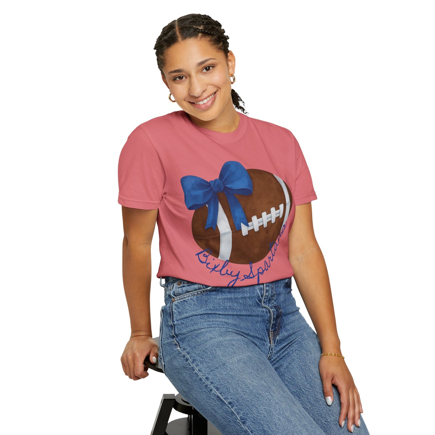 Cheer and Football Comfort Colors Tee
