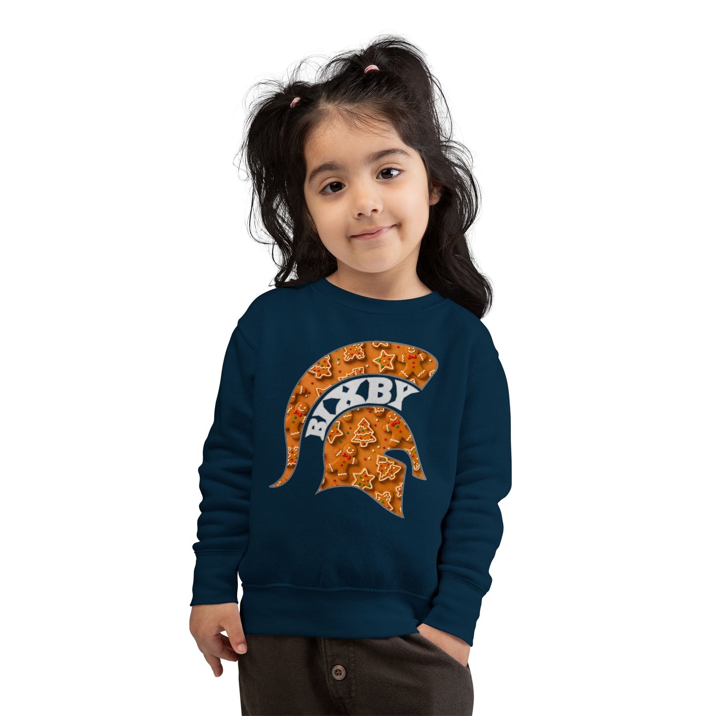 Bixby Spartan Gingerbread Toddler Rabbit Skins Sweatshirt