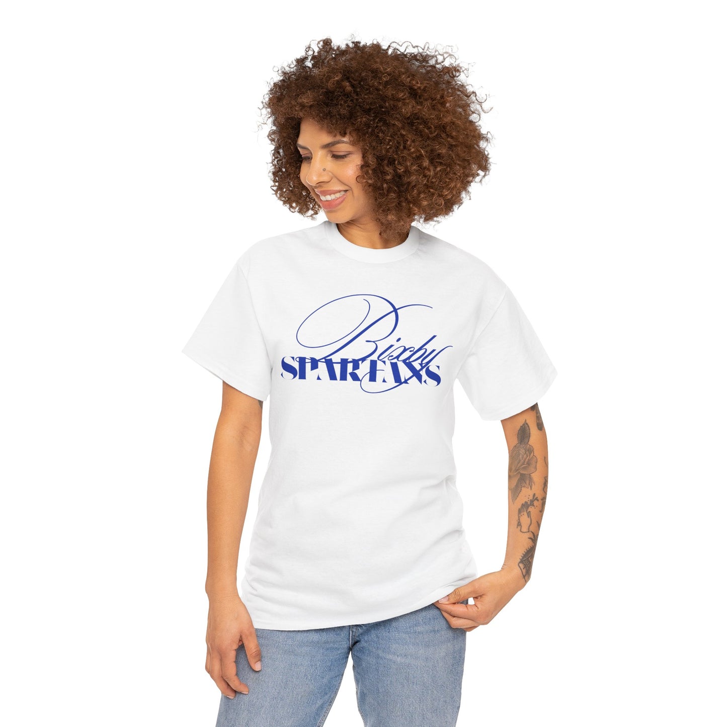 Bixby Spartans Cursive Gildan Tee