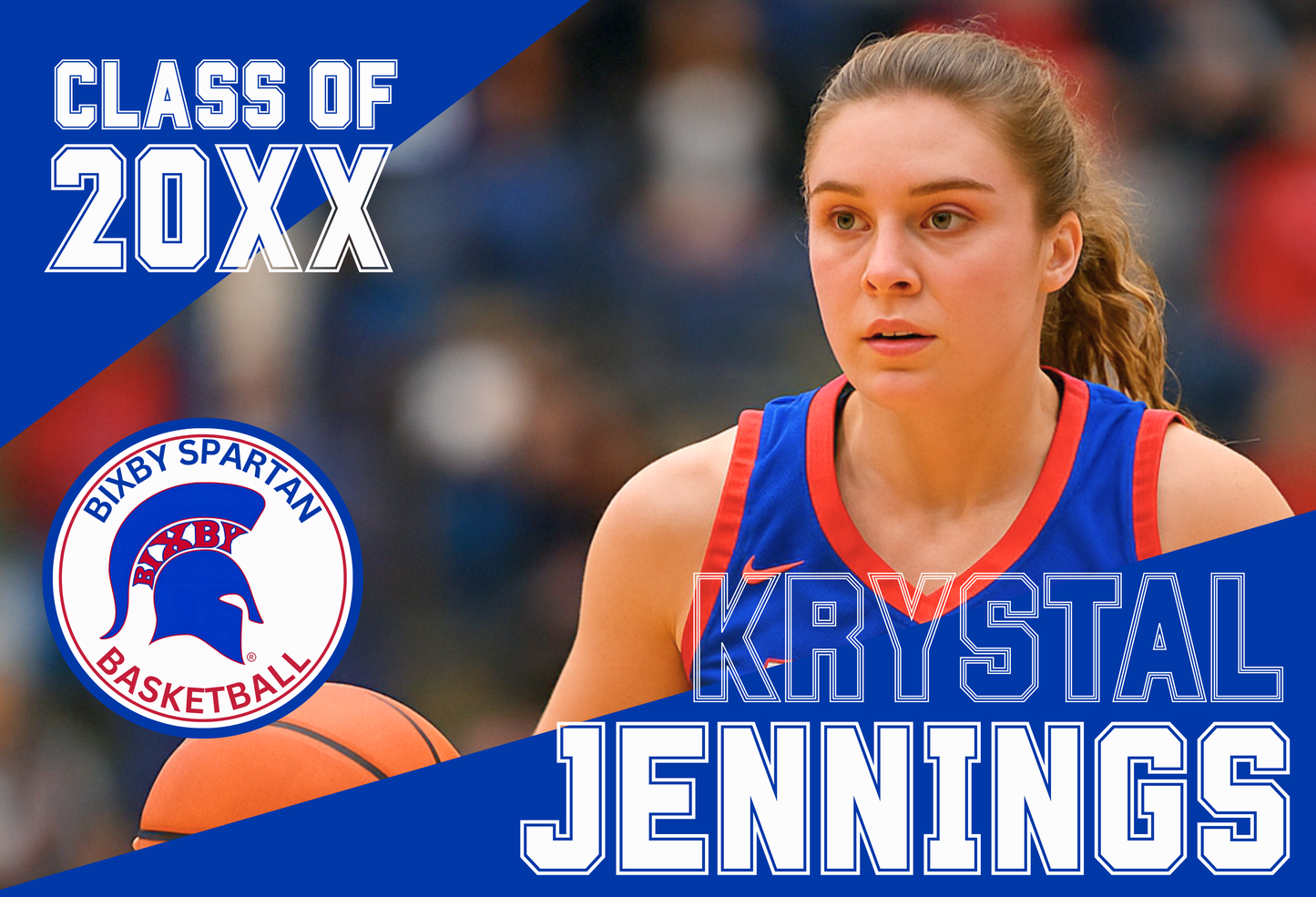 Bixby Spartan Basketball Yard Sign