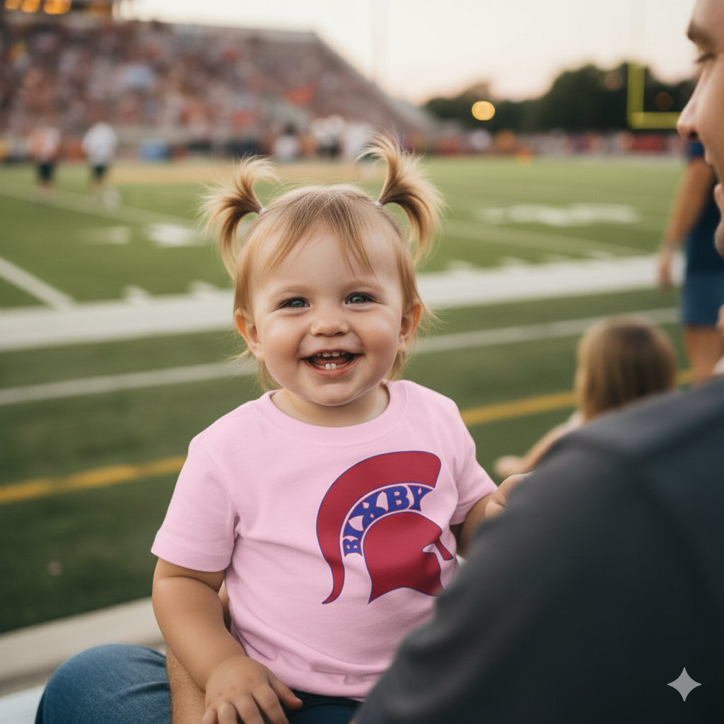 Spartan Red Logo Rabbit Skins Toddler Tee
