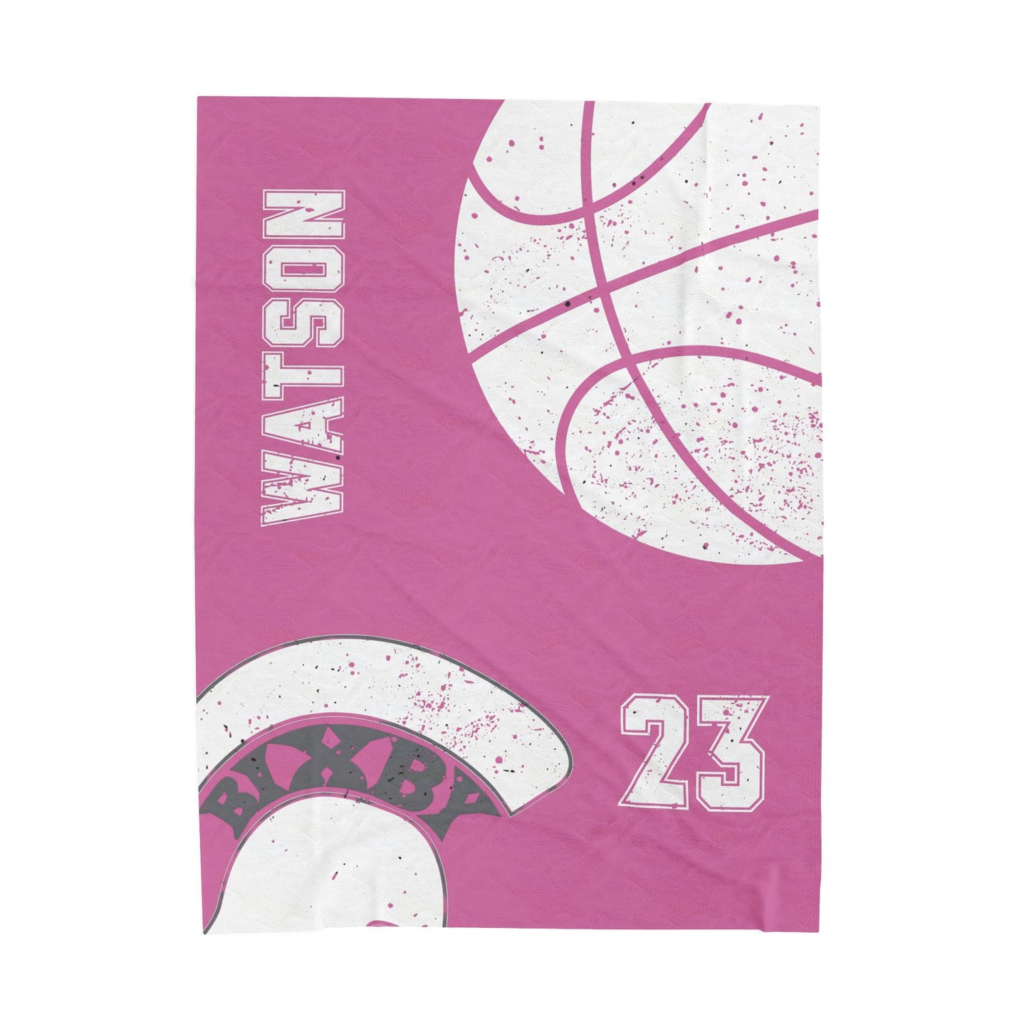 Spartan Basketball Velveteen Plush Blanket - Customized