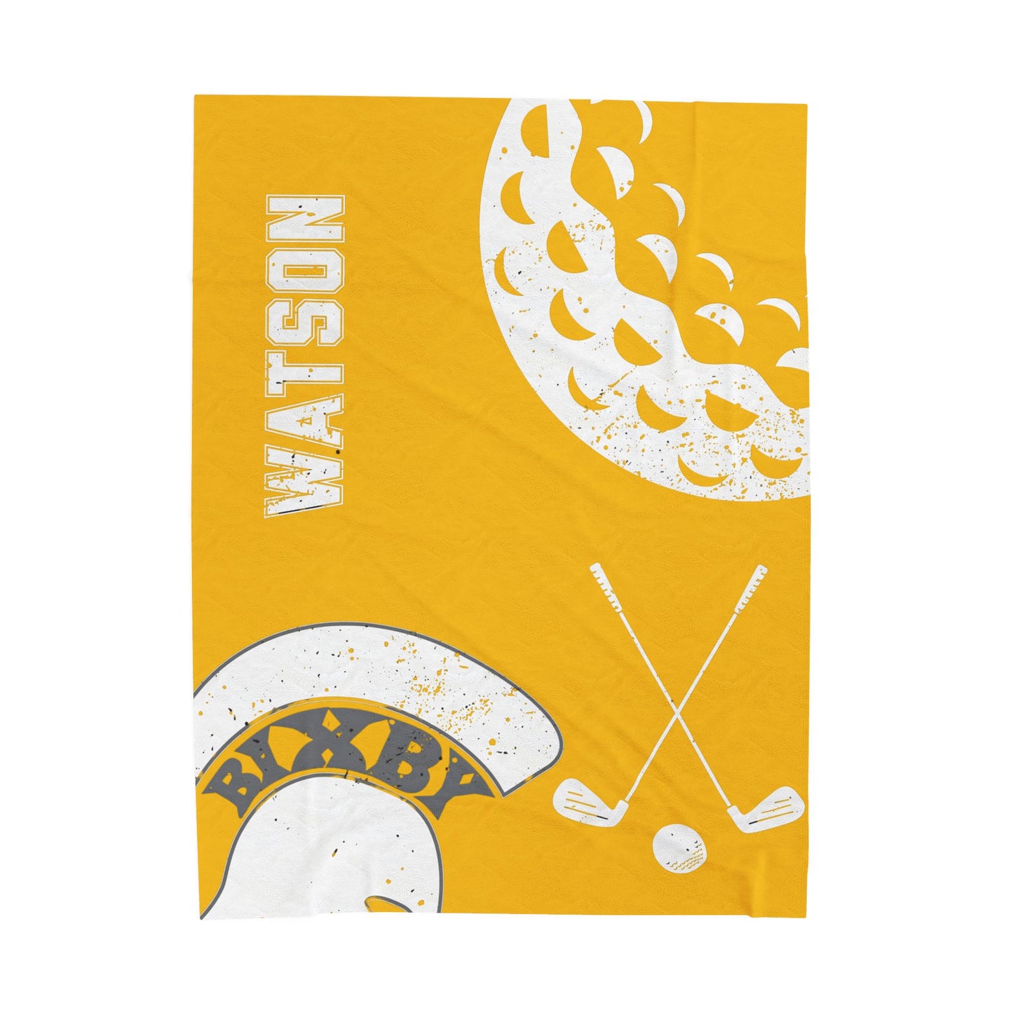 Spartan Golf Velveteen Plush Blanket - Customized