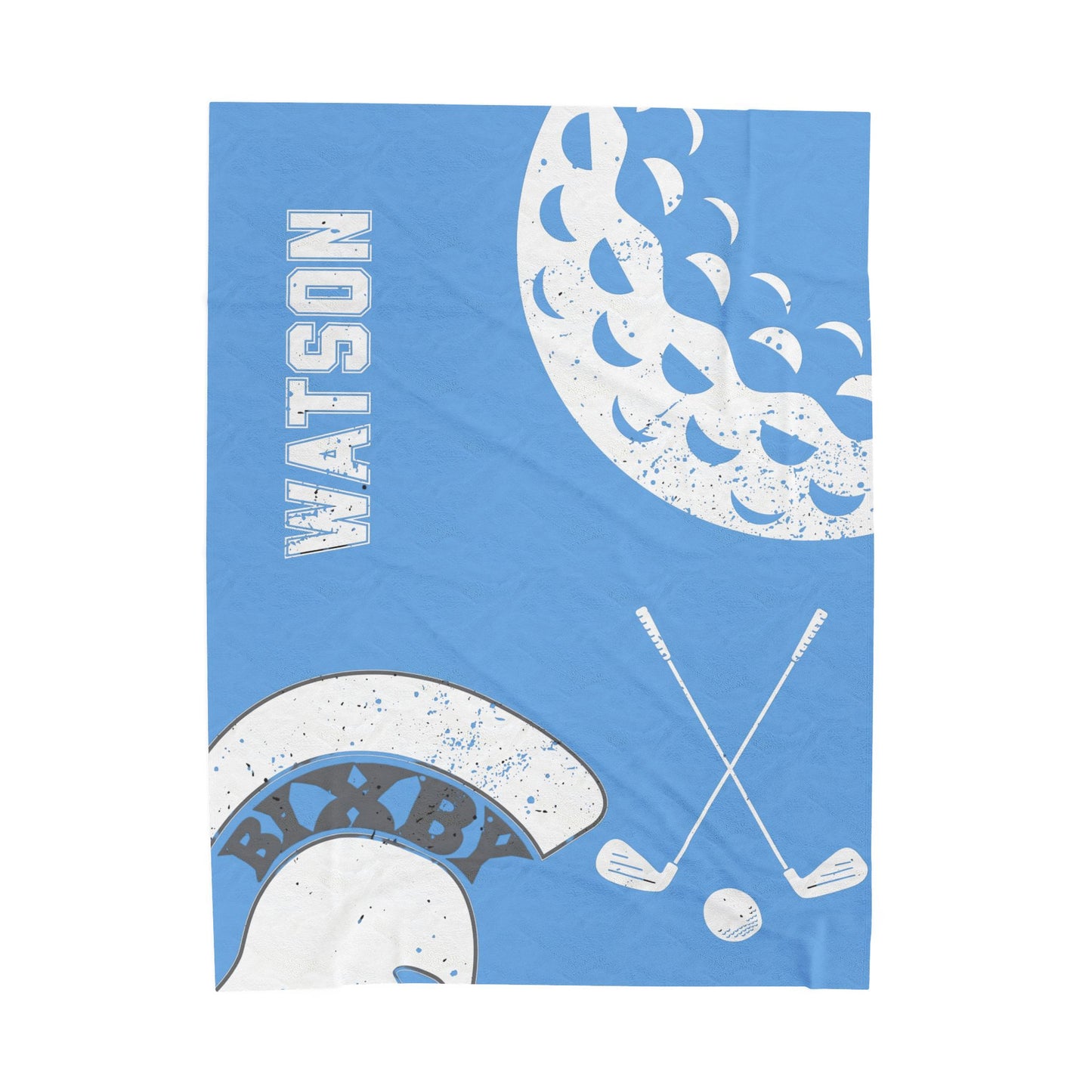 Spartan Golf Velveteen Plush Blanket - Customized
